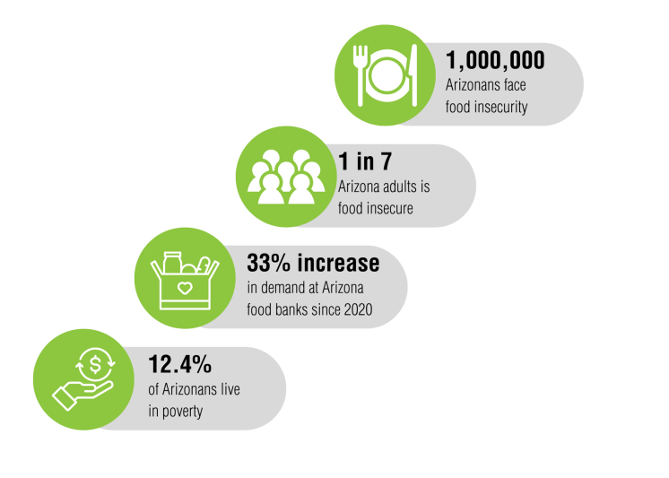 Statistics about food insecurity in Arizona