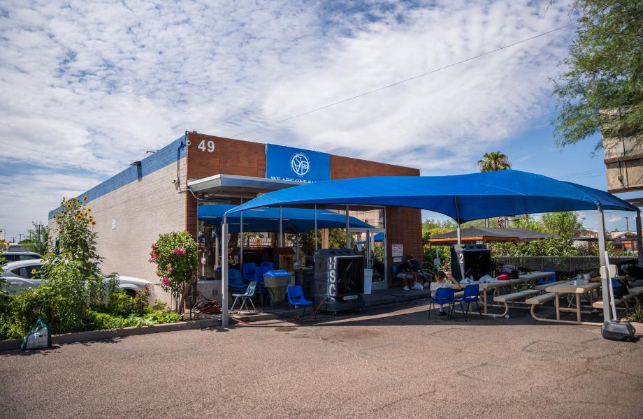 Exterior shot of the Mesa Dining Room