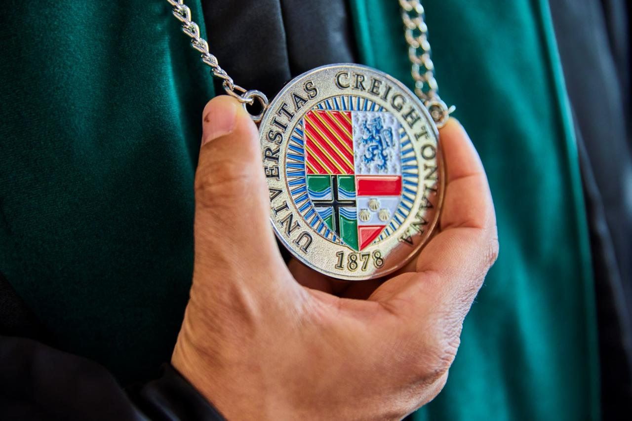 Close shot of a medallion