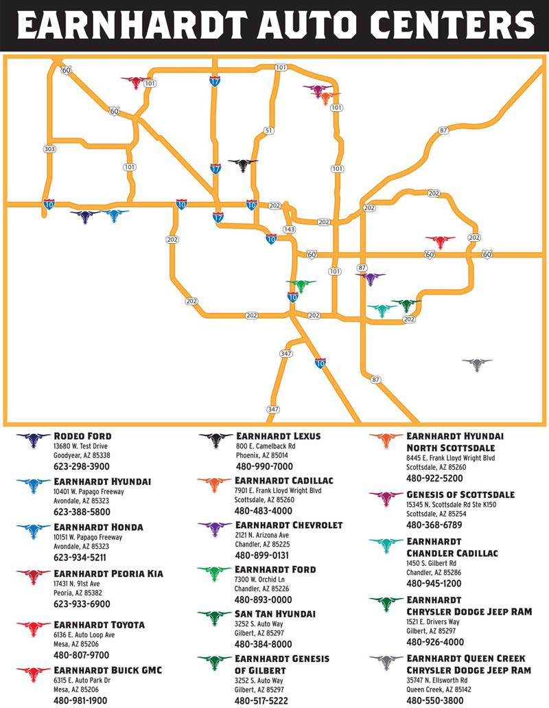 Earnhardt Auto Centers map