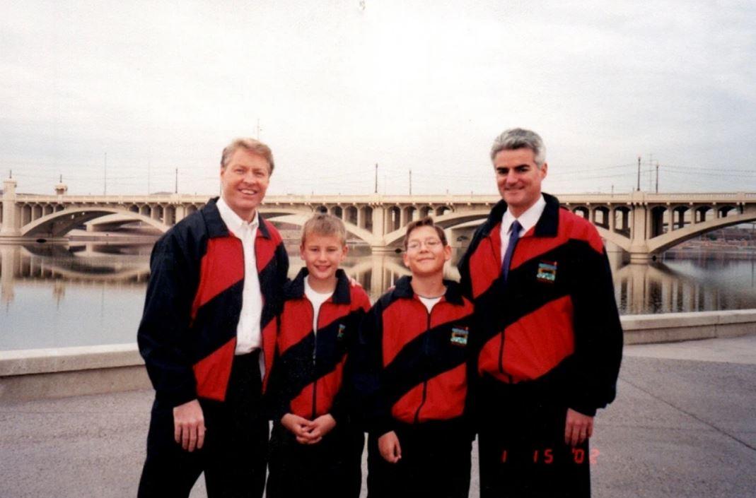 Jeff (second from left) at 12 years old as a Red Cap Ambassador for the American Heart Association.