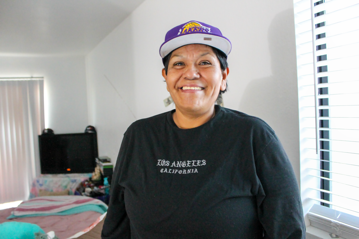 Vina Ochoa first Rosalie's Place resident to move out