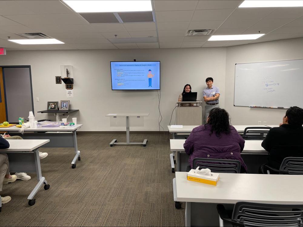 Sam medical student presenting