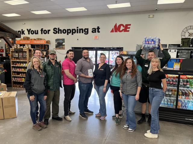 ACE hardware employees after water drive